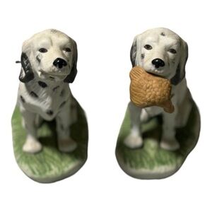 Pair of Ceramic Dalmatian Dogs 6" Tall